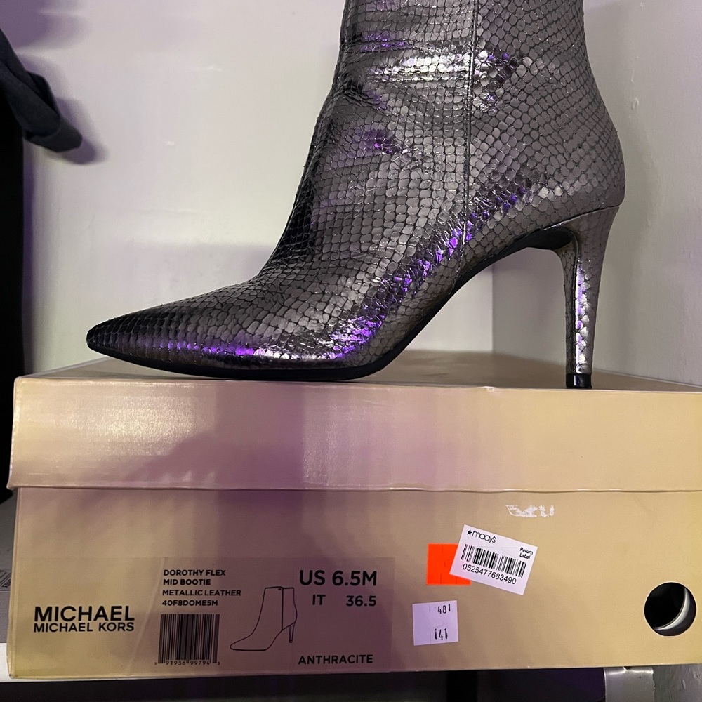 Michael Kors Metallic ankle boots